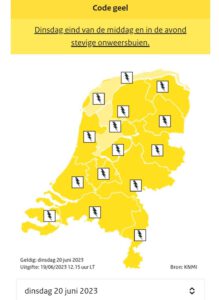 KNMI Geeft Code Geel Af Voor Stevige Onweersbuien