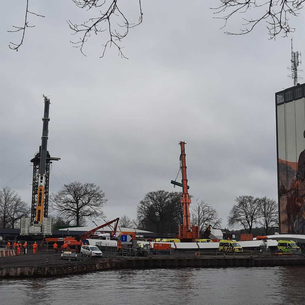 Deel Brug In Aanbouw Lochem Ingestort